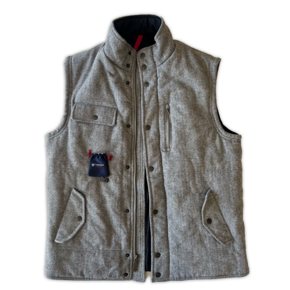 Daniel Cremieux Tweed Houndstooth Outerwear Vest Medium Men's M